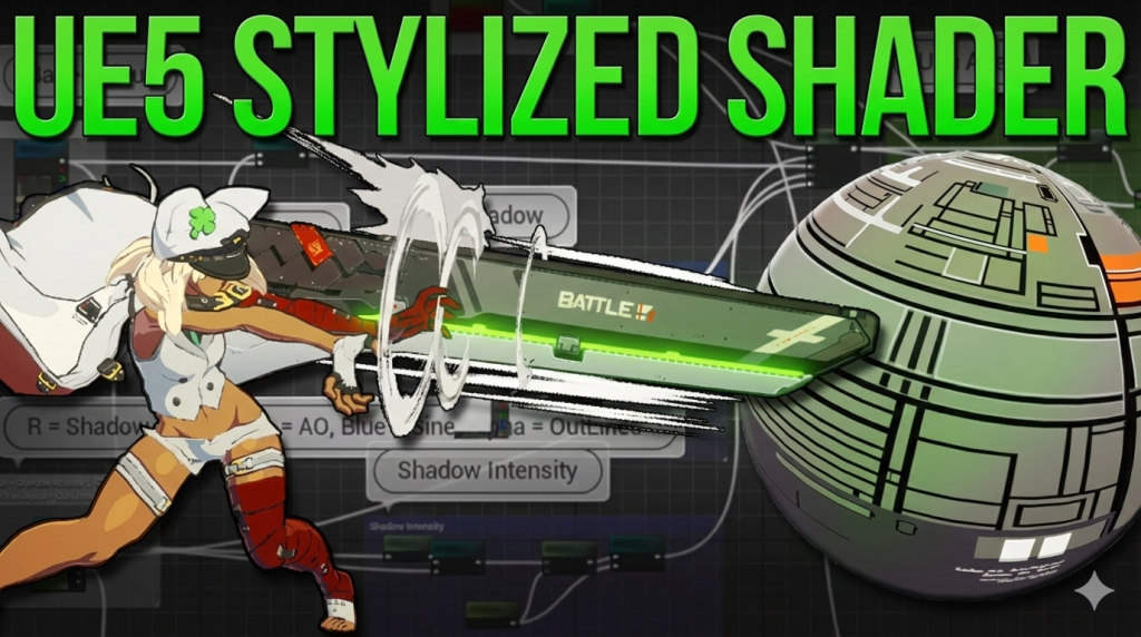 UE5 风格化着色器教程：复刻 Guilty Gear Strive 材质系统-CG Tuto