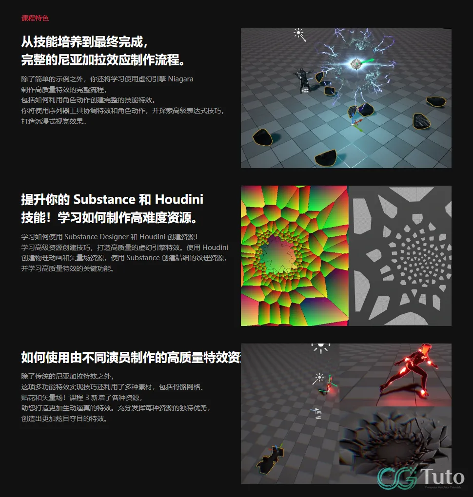 图片[4]-失落方舟第五季！UE5 / Houdini 特效实战：从 Niagara 基础到高阶技能演进课程-CG Tuto