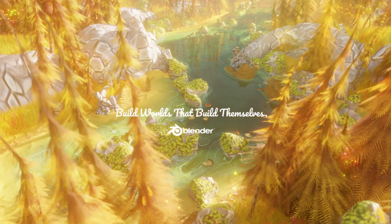 Blender 程序化建模：吉卜力风环境全流程-CG Tuto