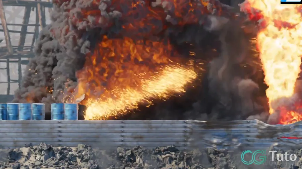 图片[1]-Houdini 电影级油桶爆炸特效：Axiom 与 Karma XPU 全流程教学-CG Tuto