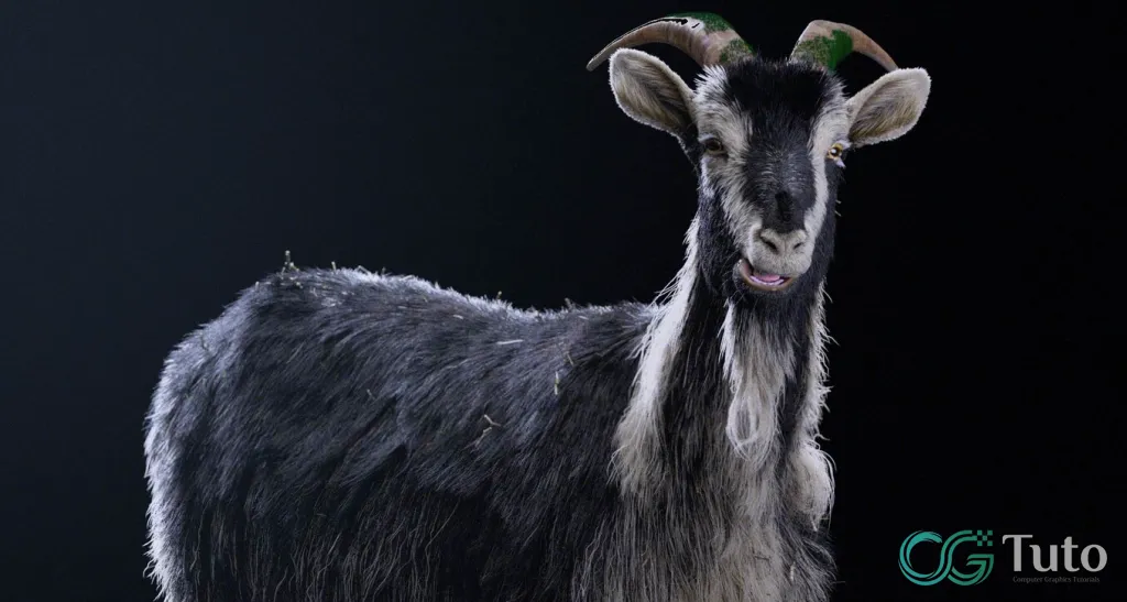 图片[1]-Houdini 山羊毛发造型大师课-CG Tuto