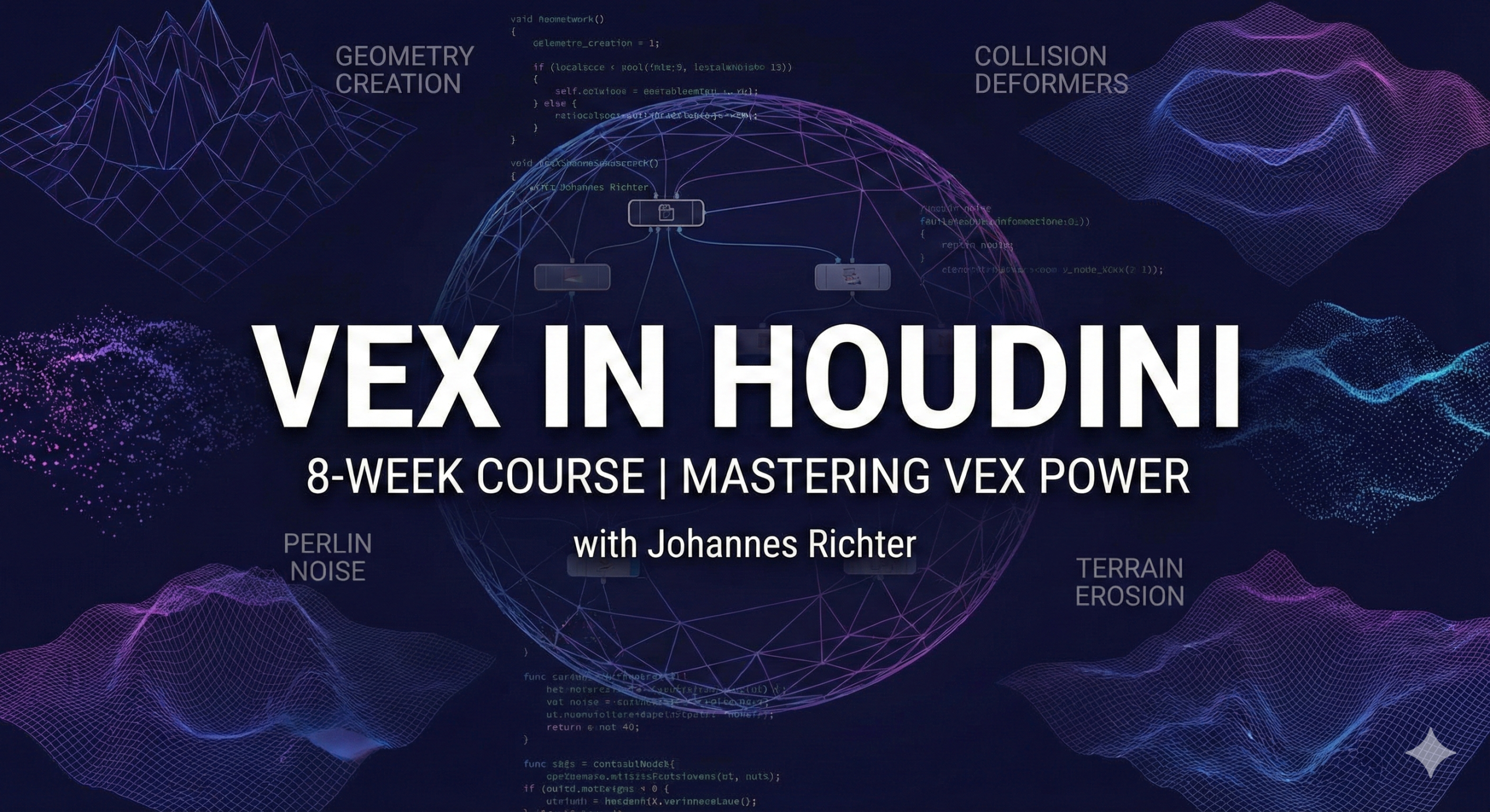 Houdini VEX 进阶实战：8周掌握高级工具开发与几何算法-CG Tuto