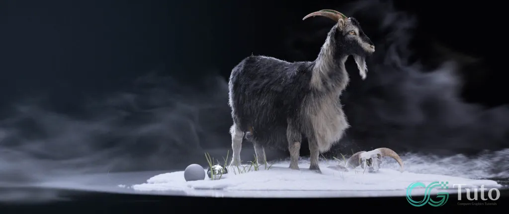 图片[3]-Houdini 山羊毛发造型大师课-CG Tuto