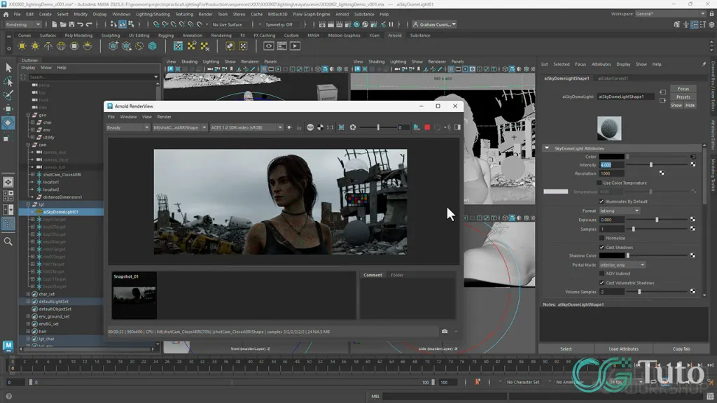 图片[3]-Maya 与 Nuke 影视级灯光合成全流程-CG Tuto