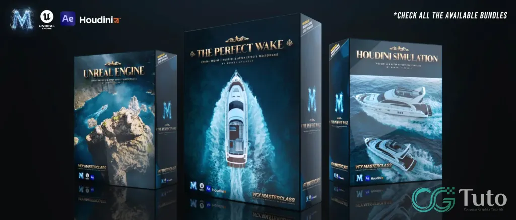 图片[3]-Houdini+AE 船行尾迹特效大师课：从流体物理模拟到 AOV 多通道合成-CG Tuto