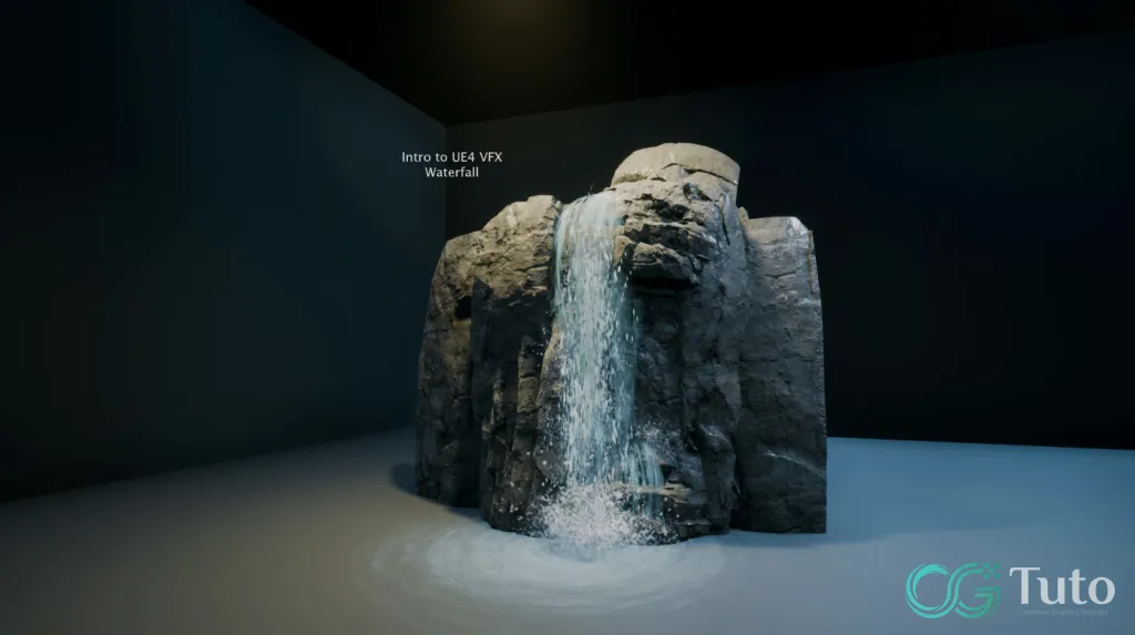 图片[1]-虚幻引擎 4 特效：从材质开发到粒子系统构建瀑布-CG Tuto