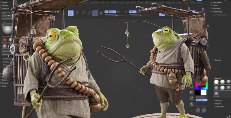 掌握电影级生物设计：Marvelous Designer 与 Lookdev 工作流-CG Tuto