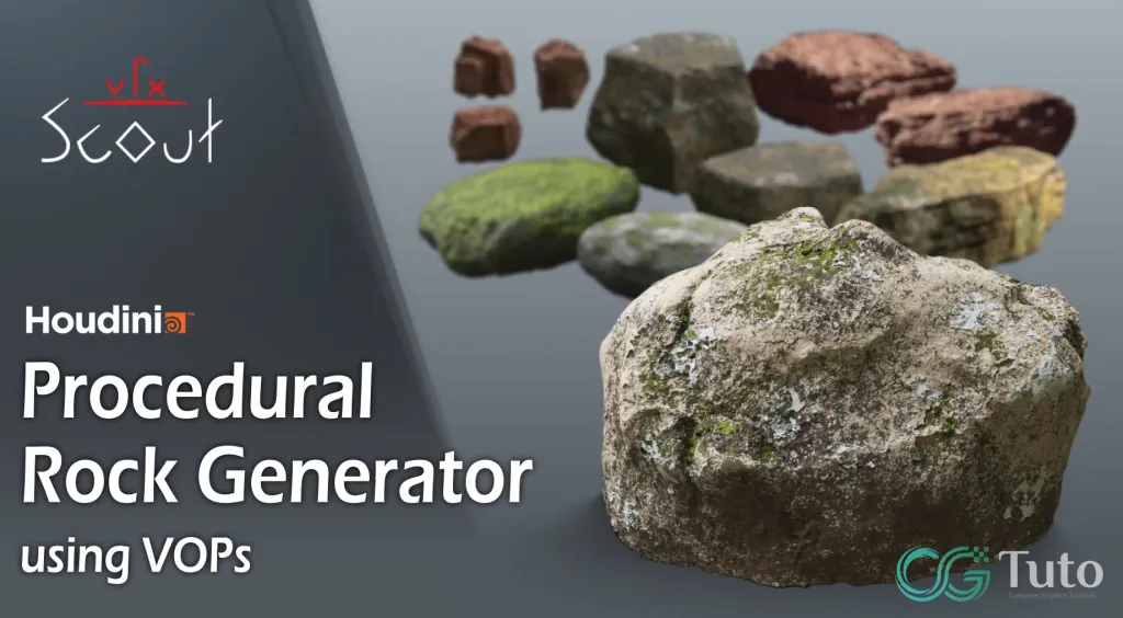 图片[1]-Houdini VOPs 程序化岩石生成工具-CG Tuto