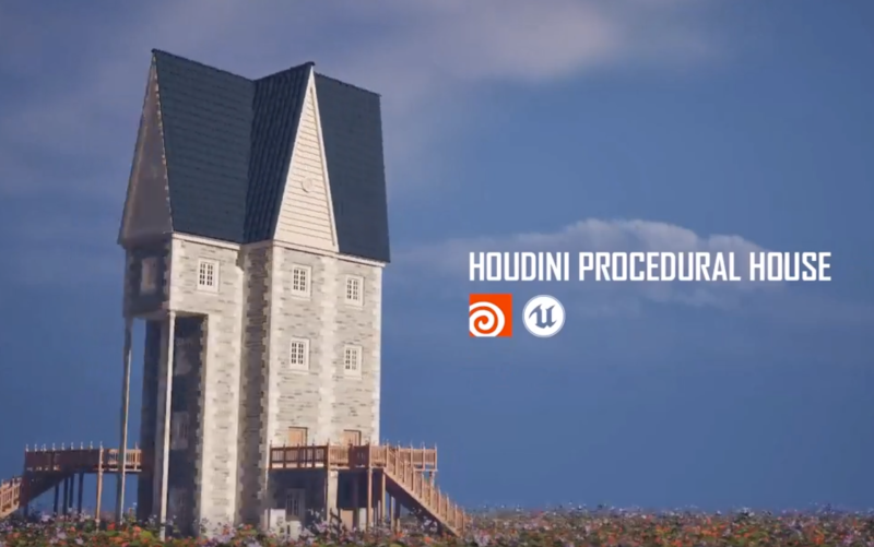 Houdini UE5 程序化房屋大师班-CG Tuto