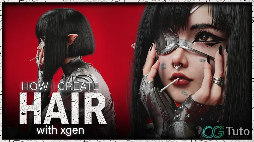 图片[1]-XGen核心毛发：Maya写实发型从零到大师-CG Tuto