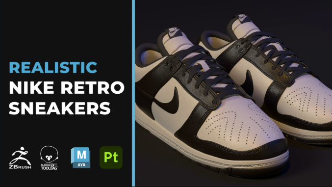 Substance Painter 运动鞋贴图制作指南-CG Tuto