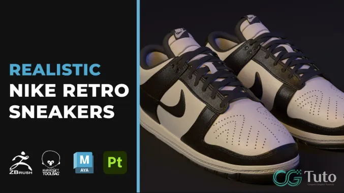 图片[1]-Substance Painter 运动鞋贴图制作指南-CG Tuto