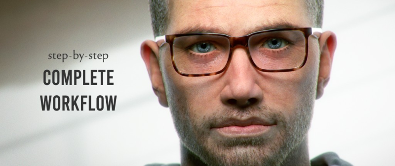 [大师课] HUMAN：使用 Blender 创作超写实数字人像全流程-CG Tuto