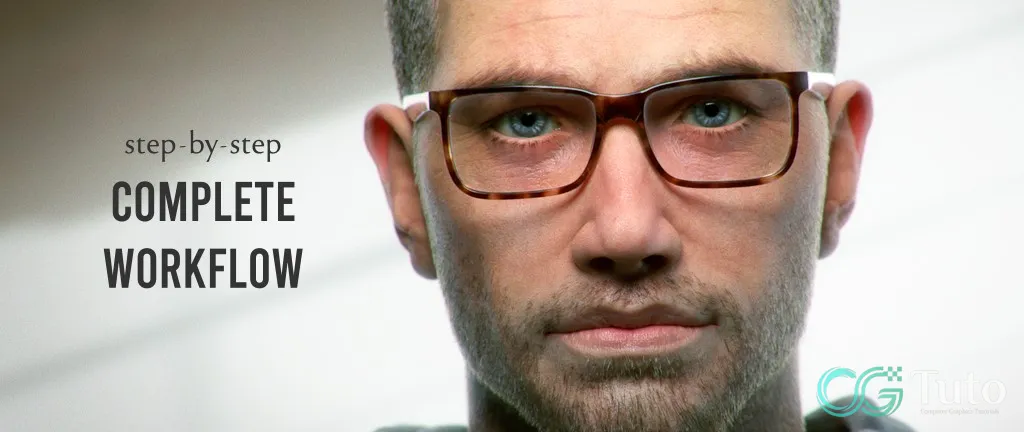 图片[3]-[大师课] HUMAN：使用 Blender 创作超写实数字人像全流程-CG Tuto