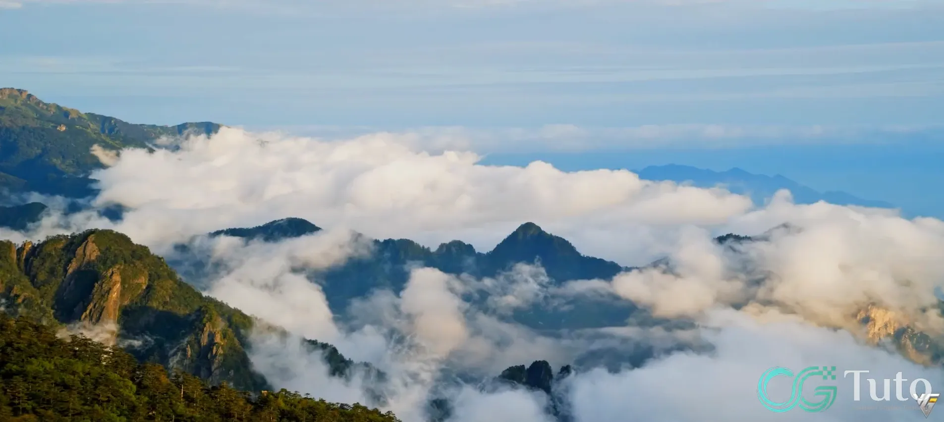 图片[1]-Houdini Pyro 写实动态云海-CG Tuto