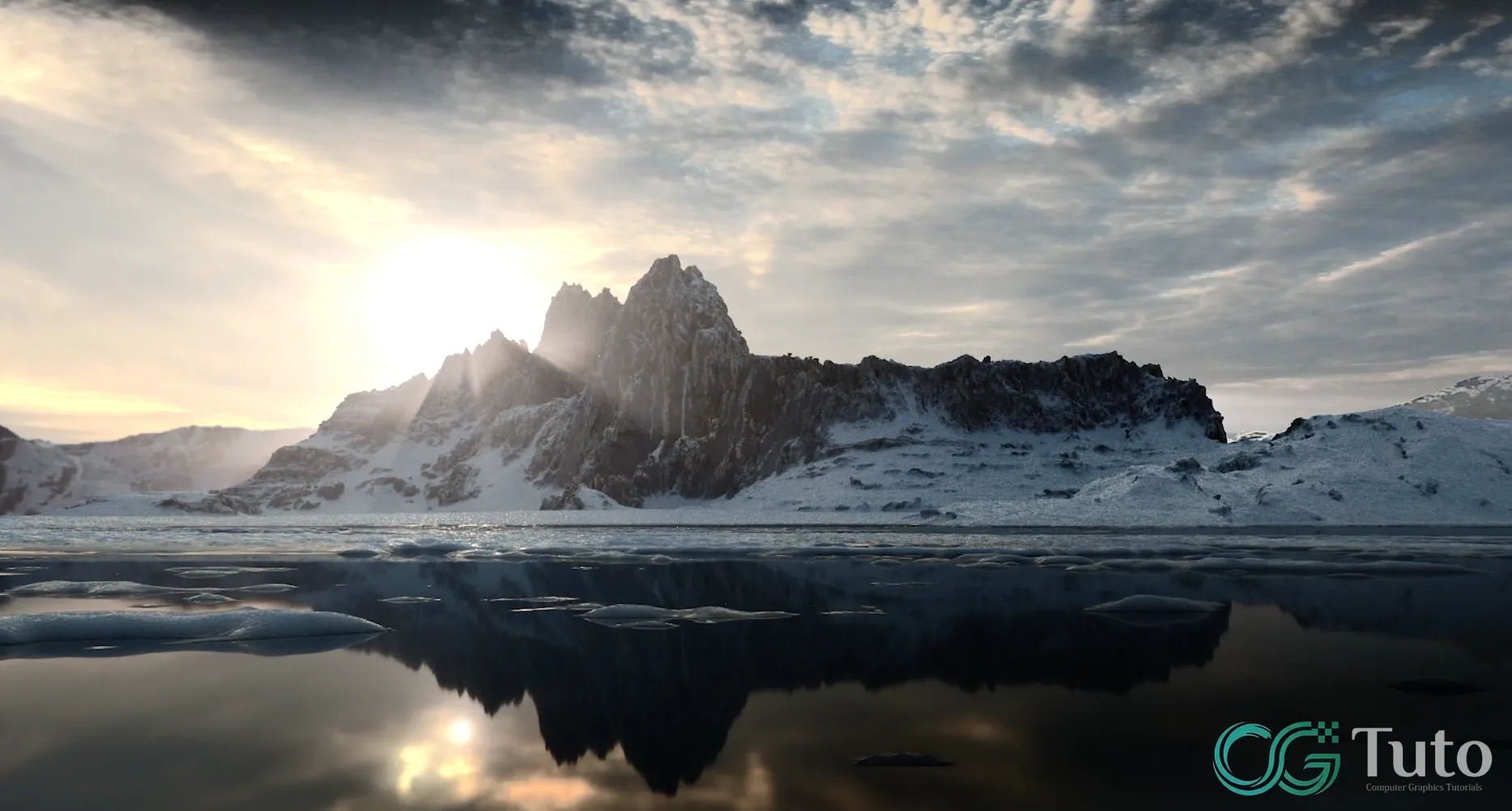 图片[1]-Gaea & Houdini 冰山地形制作-CG Tuto