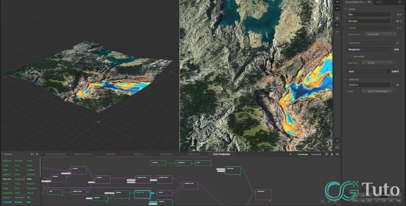 图片[2]-Gaea 基础实战：真实感地形环境创建指南-CG Tuto