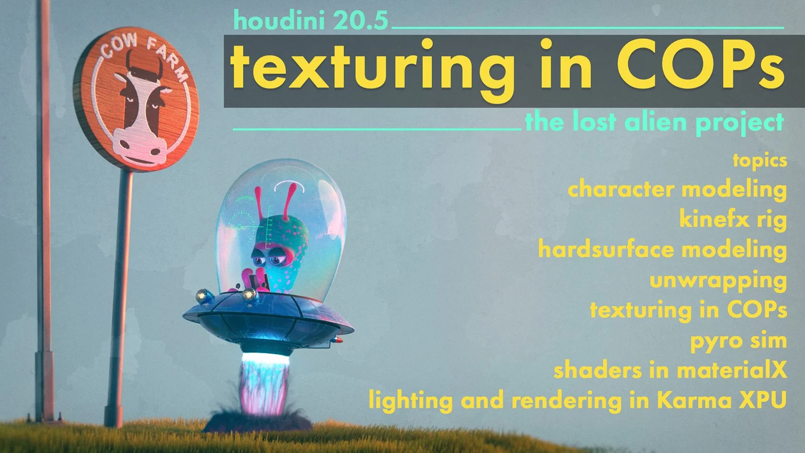 Houdini KineFX 绑定与 COPs 实战-CG Tuto