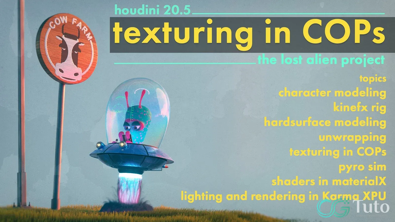 图片[1]-Houdini KineFX 绑定与 COPs 实战-CG Tuto