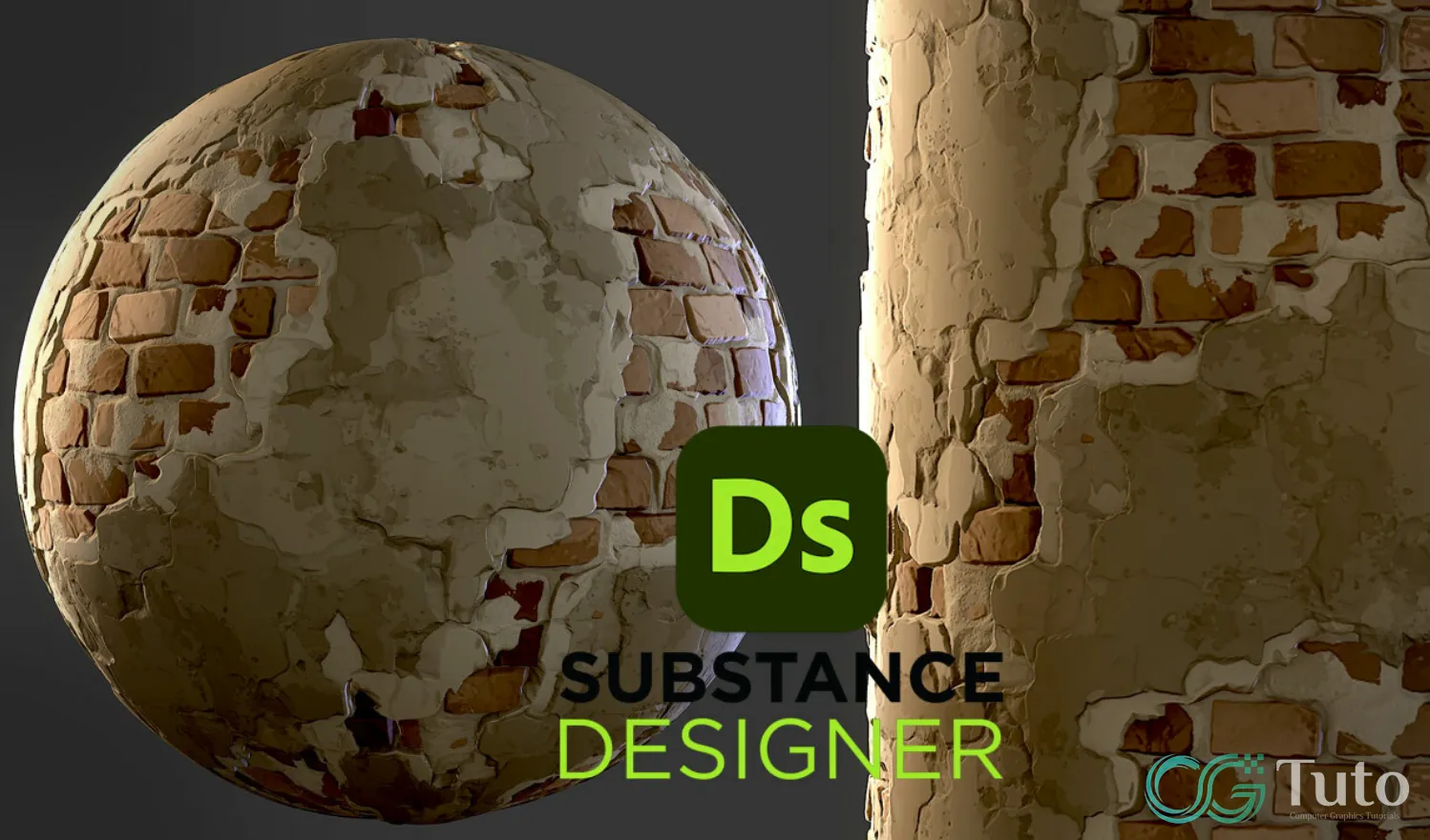 图片[1]-Substance 3D Designer风格化旧砖块材质-CG Tuto