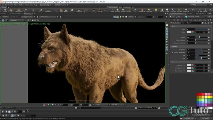图片[2]-Houdini 与 Mari 奇幻生物纹理与外观开发高级教程-CG Tuto