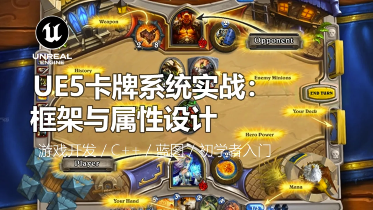 UE5卡牌系统实战：框架与属性设计-CG Tuto