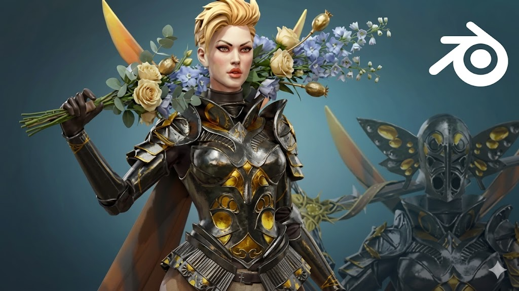 Blender 游戏角色全流程——蛾女-CG Tuto