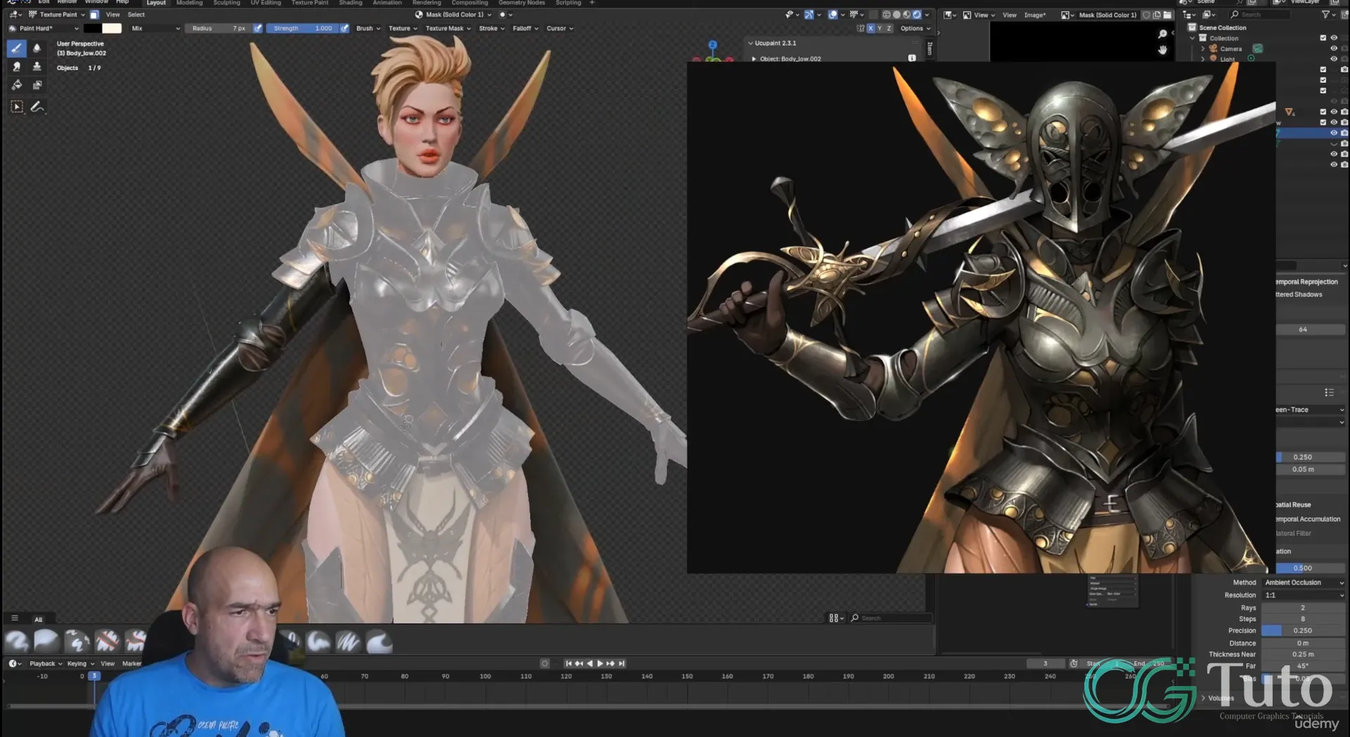图片[3]-Blender 游戏角色全流程——蛾女-CG Tuto