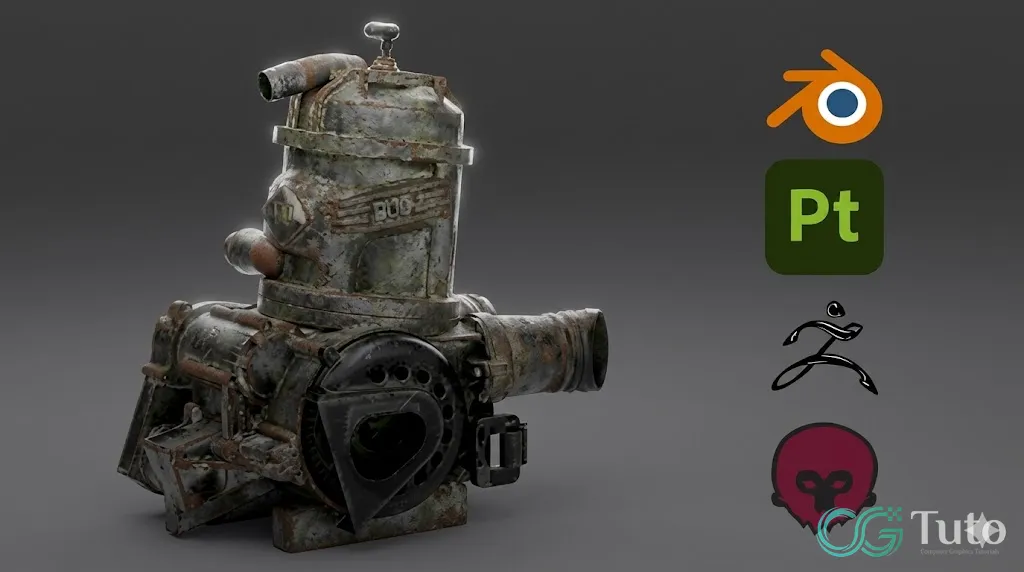 图片[1]-Blender 与 SP 游戏道具全流程-CG Tuto