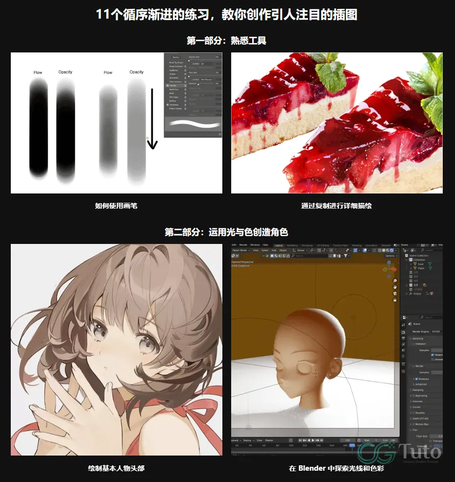 图片[3]-光影与参考图运用：打造吸睛插画-CG Tuto
