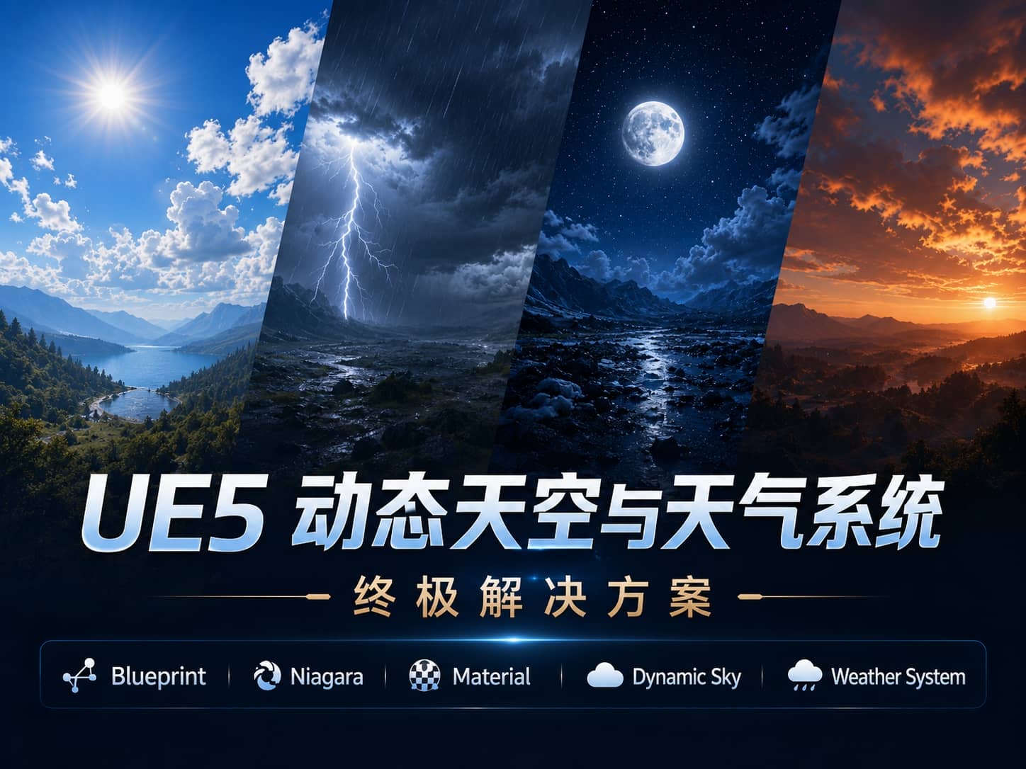 UE5 动态天空与天气系统终极解决方案-CG Tuto