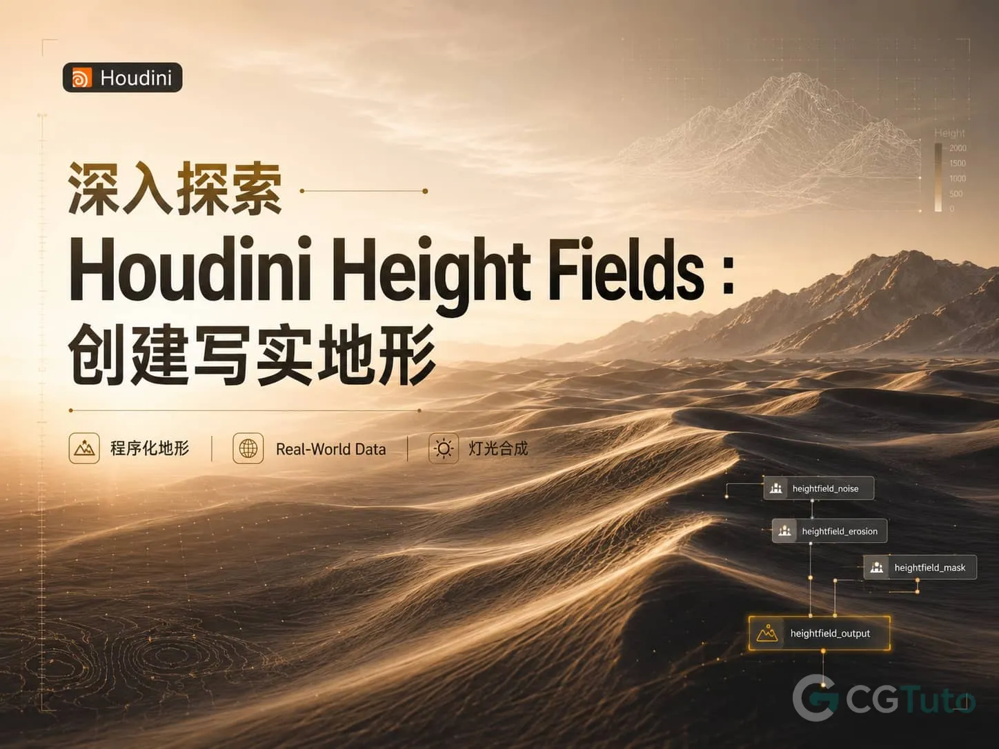 图片[1]-深入探索 Houdini Height Fields：创建写实地形-CG Tuto