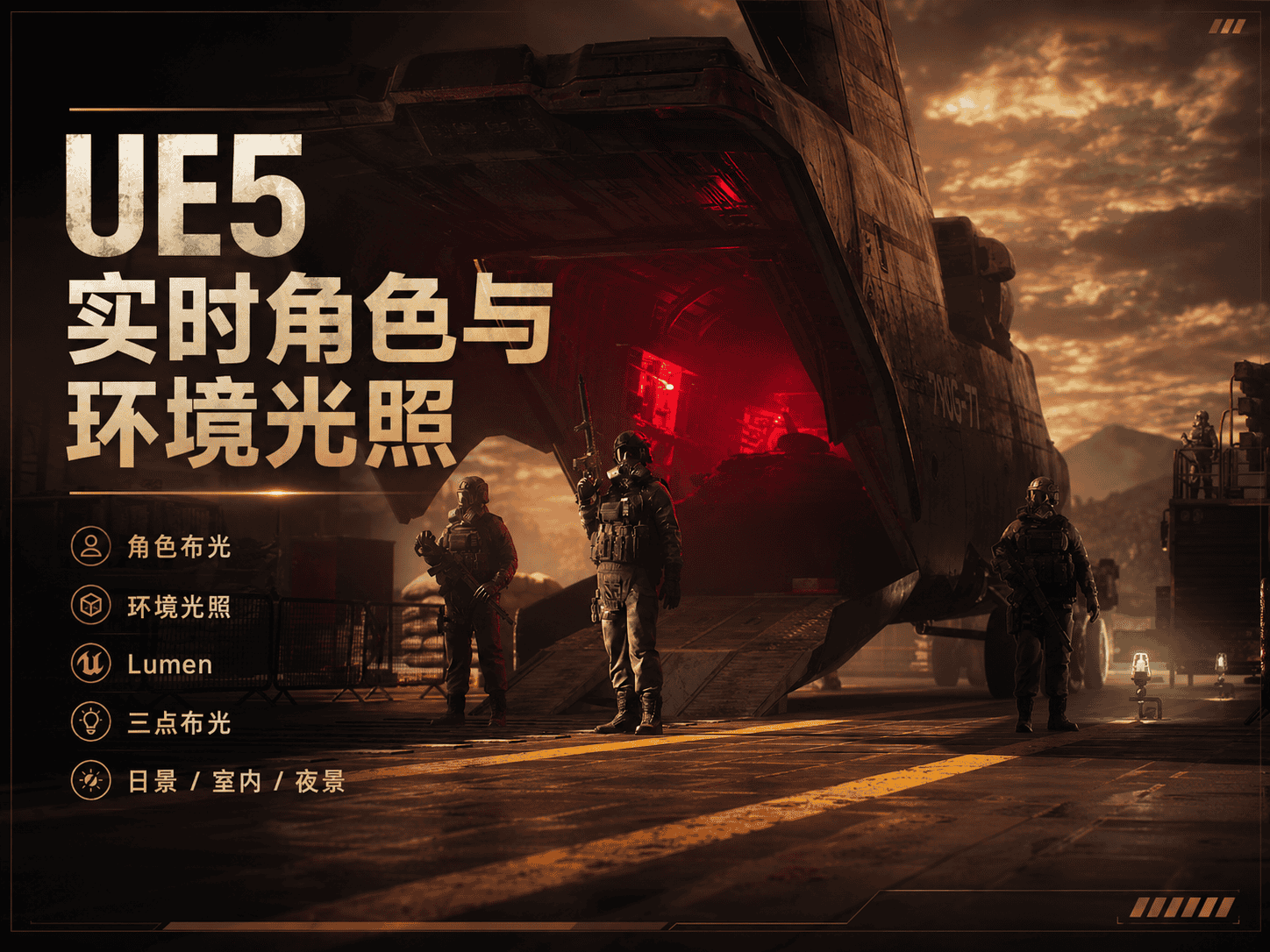UE5 实时角色与环境光照-CG Tuto