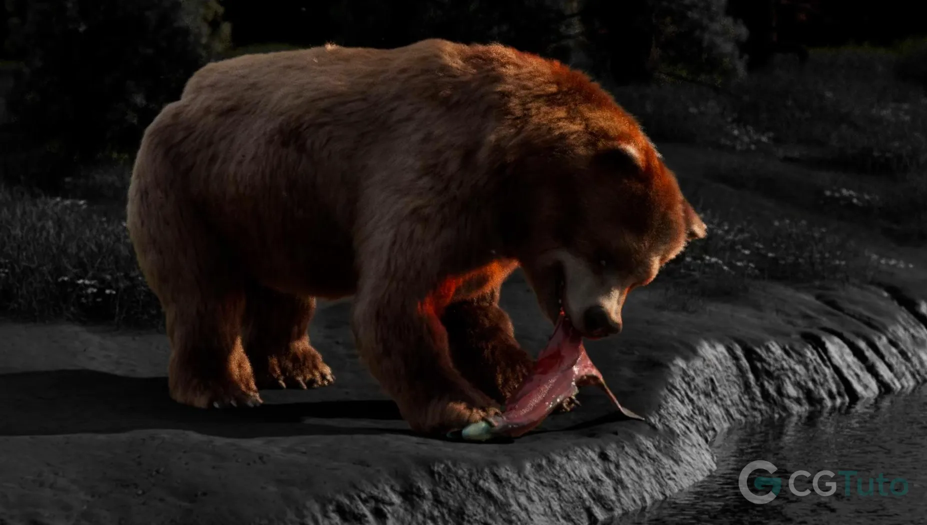 图片[2]-Houdini 全流程特效制作《冰湾与熊》生物篇-CG Tuto