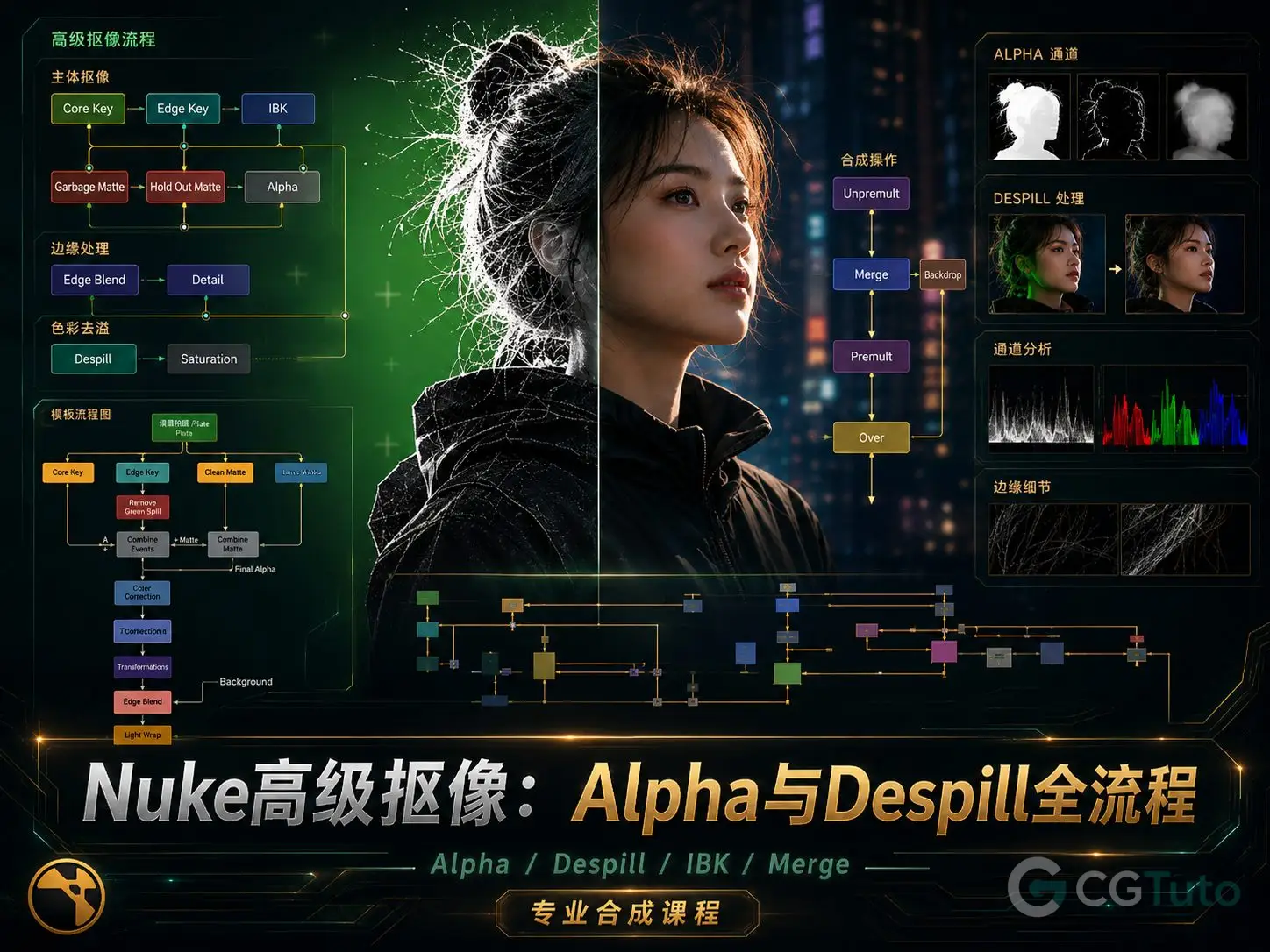 图片[1]-Nuke高级抠像：Alpha与Despill全流程-CG Tuto