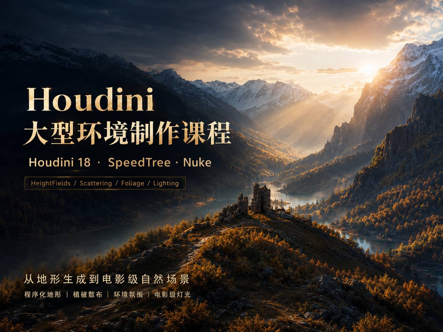 Houdini 大型环境制作高级课程-CG Tuto