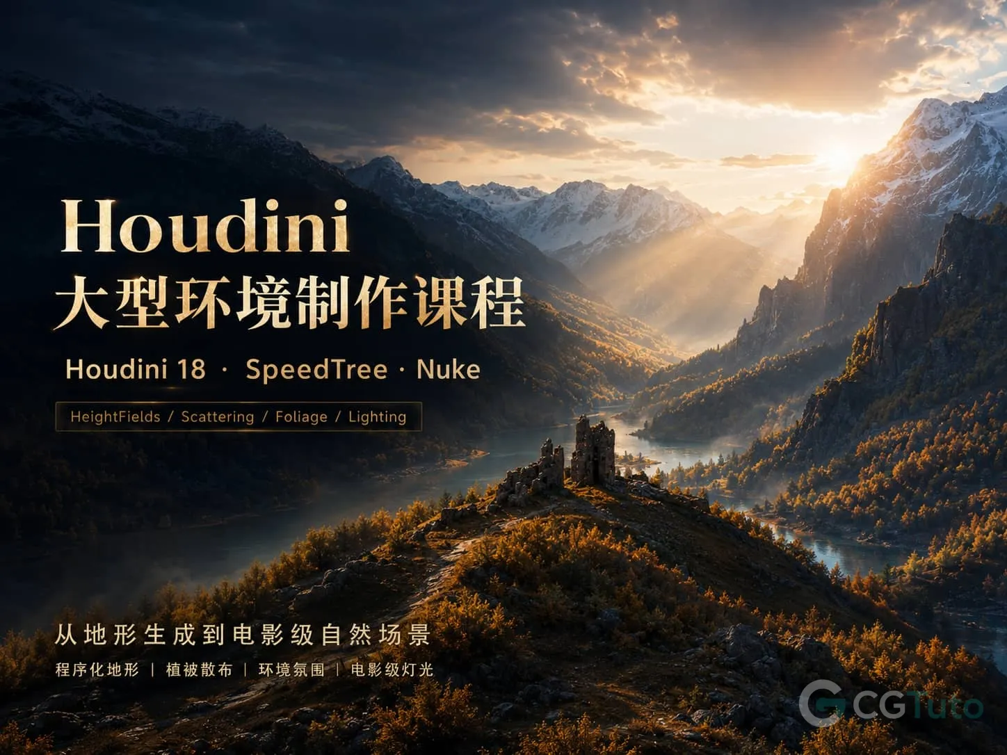 图片[1]-Houdini 大型环境制作高级课程-CG Tuto
