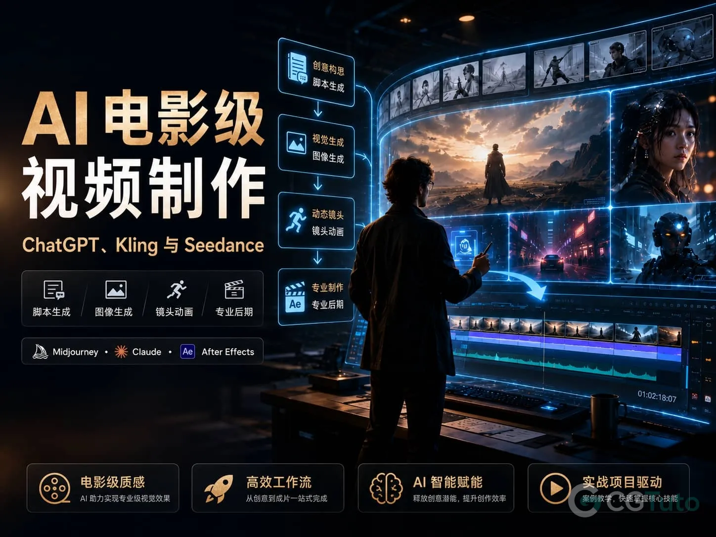 图片[1]-AI 电影级视频制作：ChatGPT、Kling 与 Seedance-CG Tuto