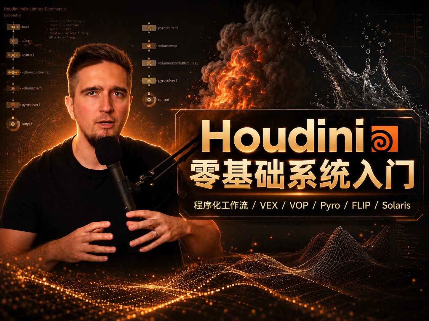 Houdini Fundamentals 零基础系统入门-CG Tuto