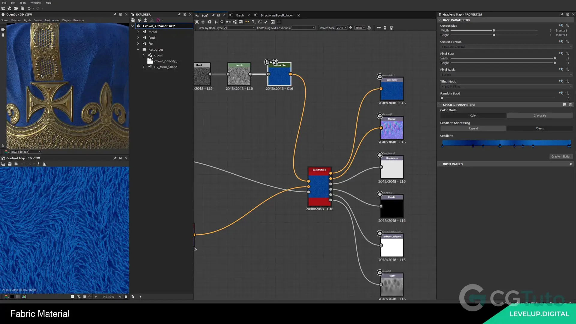 图片[2]-Substance Designer皇家皇冠材质制作-CG Tuto