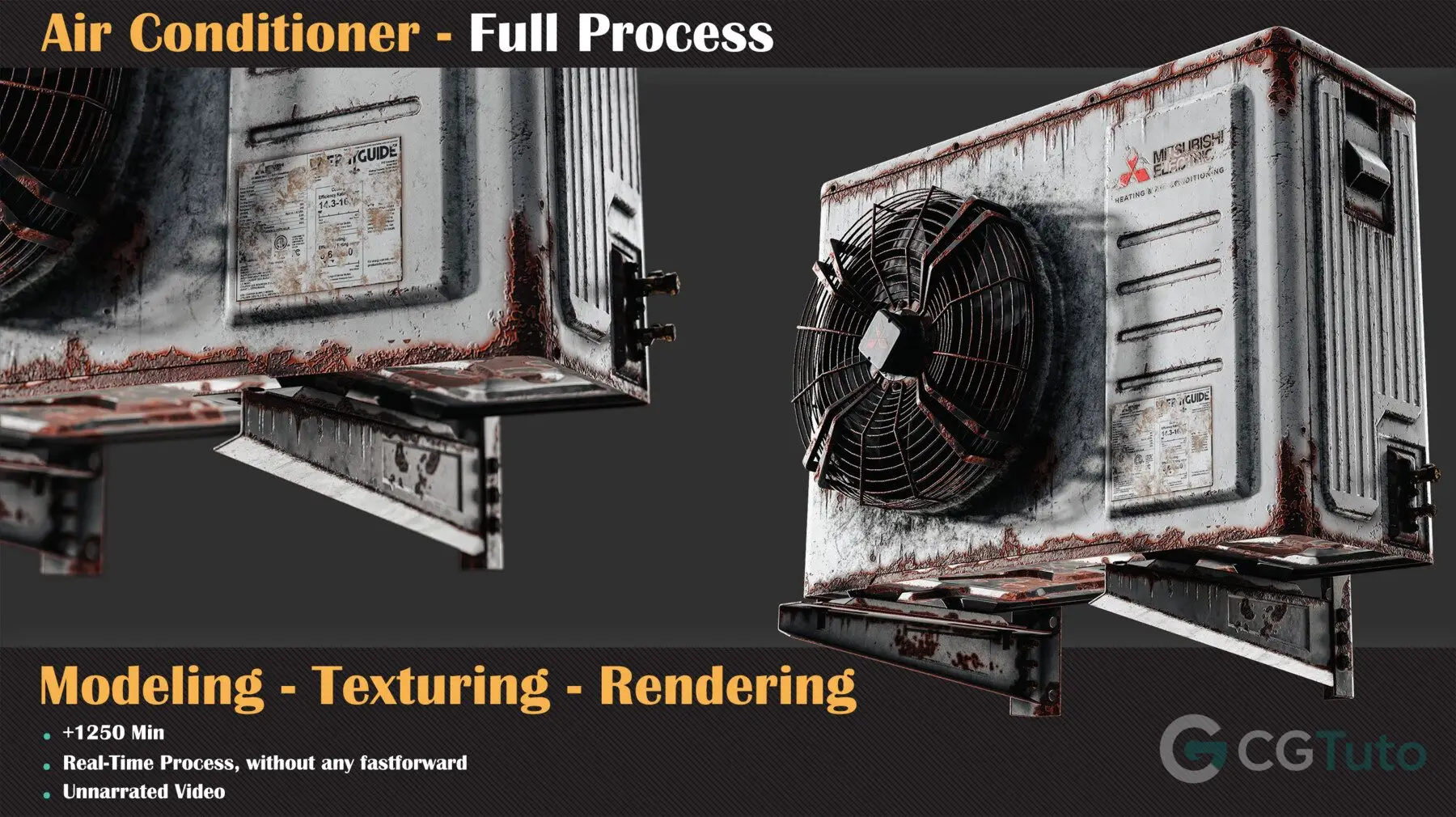 图片[2]-3ds Max与Substance Painter 空调建模到渲染完整教程-CG Tuto