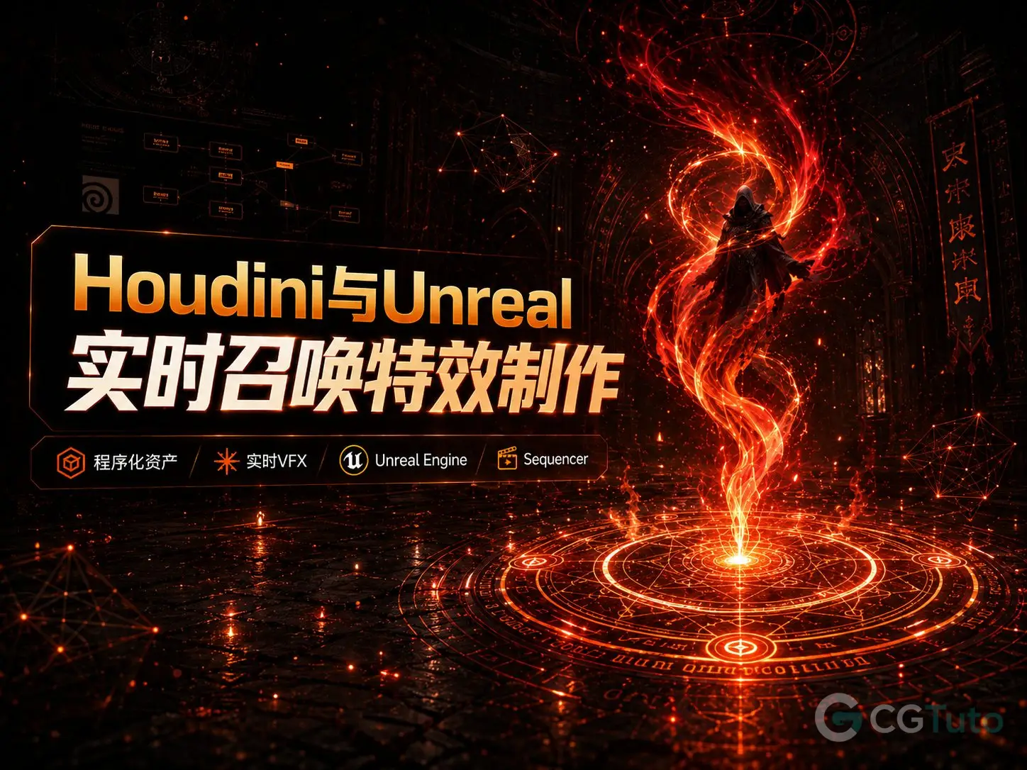 图片[1]-Houdini与Unreal实时召唤特效制作-CG Tuto