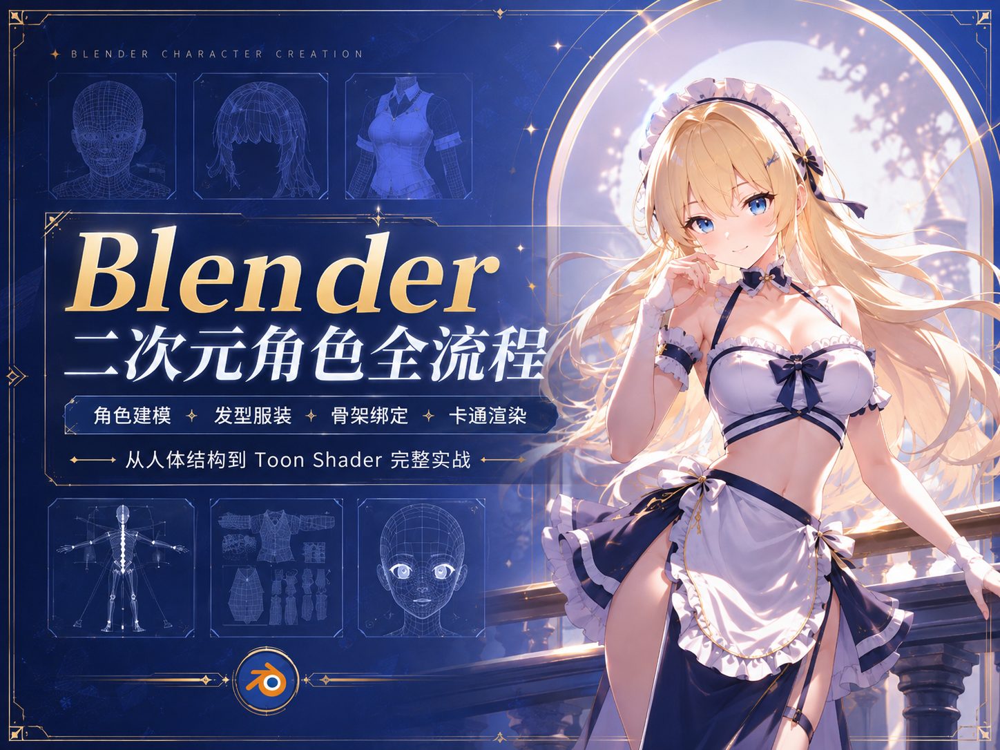Blender二次元角色全流程-CG Tuto