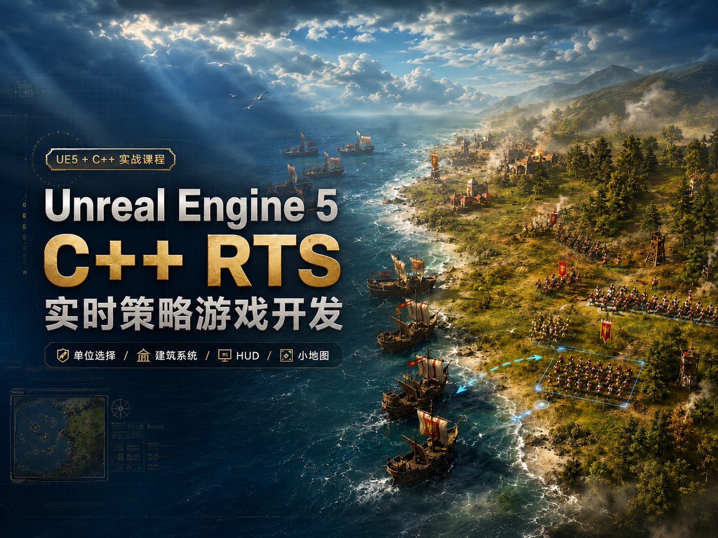Unreal Engine 5 C++ RTS实时策略游戏开发-CG Tuto