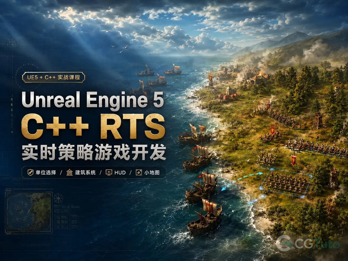 图片[1]-Unreal Engine 5 C++ RTS实时策略游戏开发-CG Tuto