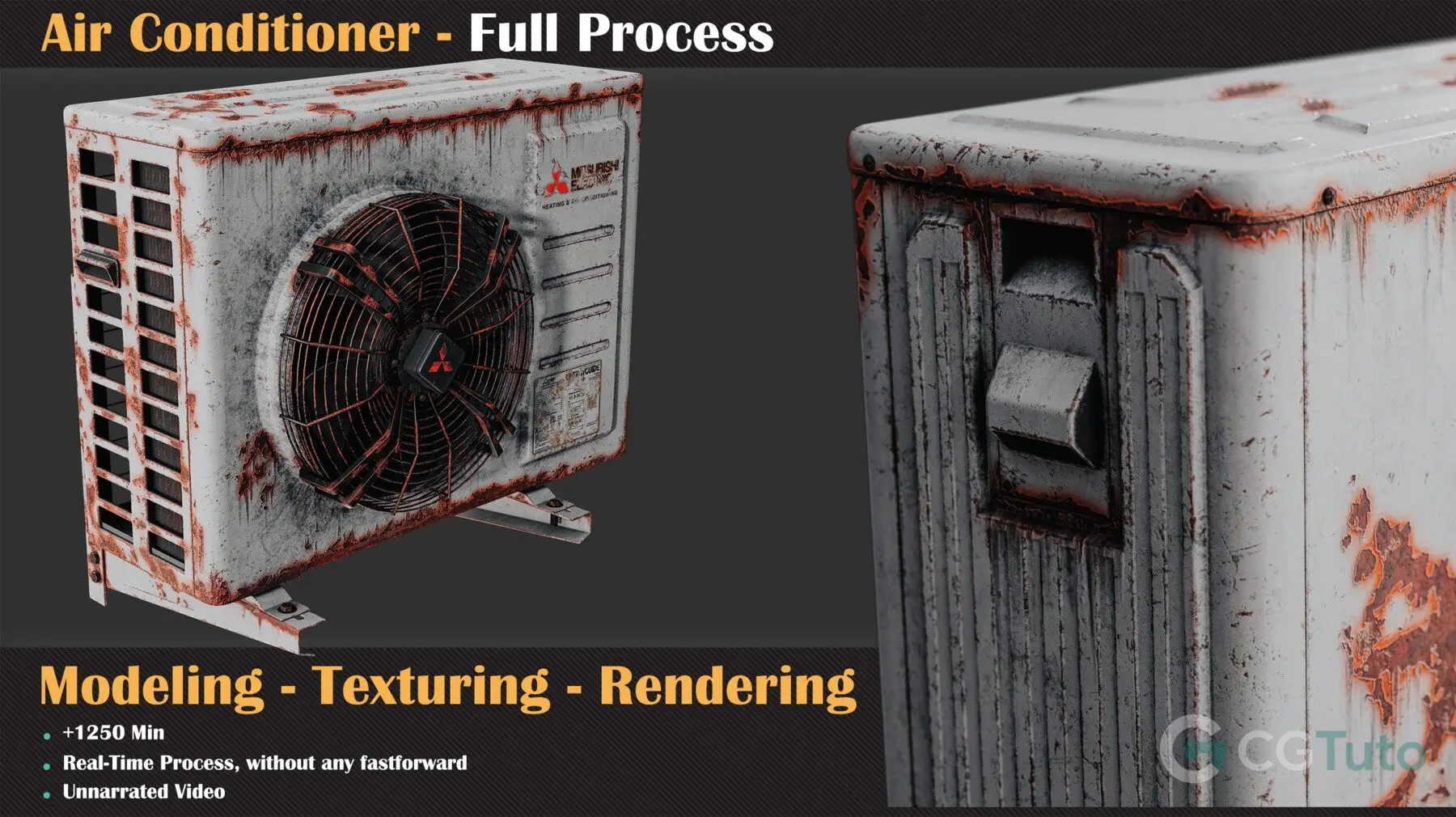 图片[5]-3ds Max与Substance Painter 空调建模到渲染完整教程-CG Tuto