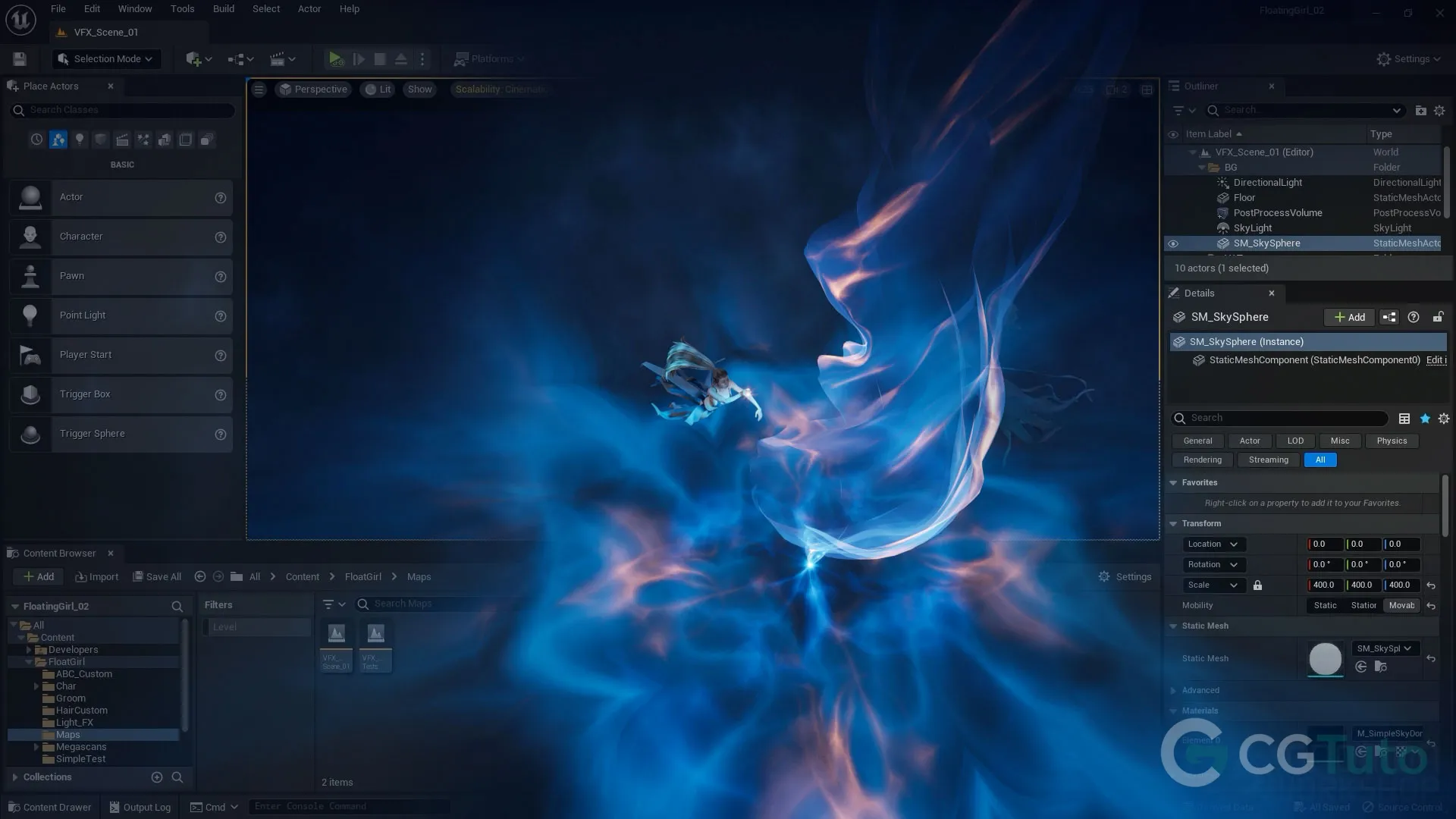 图片[2]-Houdini + UE5 游戏 VFX 幻想场景制作-CG Tuto