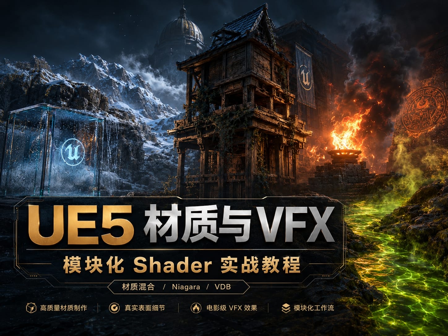 UE5 材质与 VFX 模块化 Shader 实战教程-CG Tuto