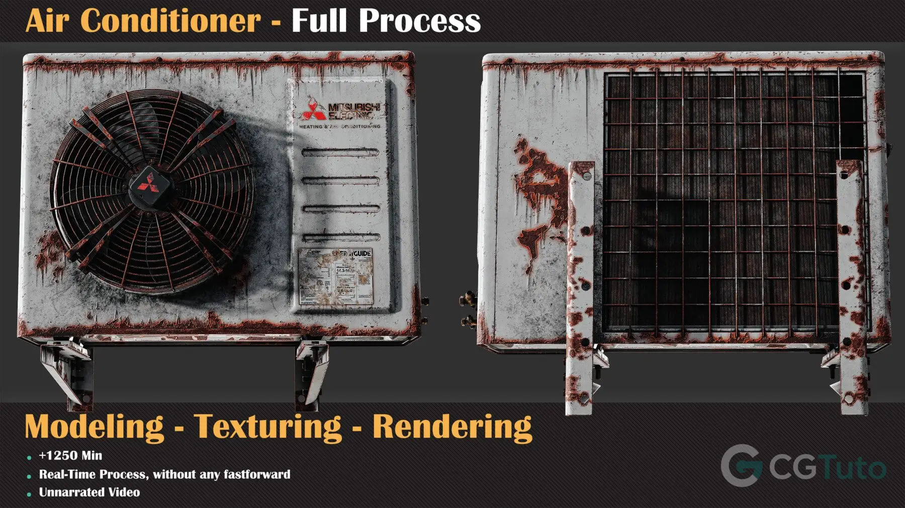 图片[4]-3ds Max与Substance Painter 空调建模到渲染完整教程-CG Tuto