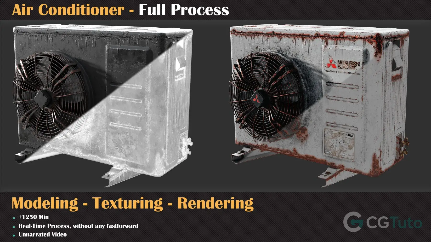 图片[6]-3ds Max与Substance Painter 空调建模到渲染完整教程-CG Tuto